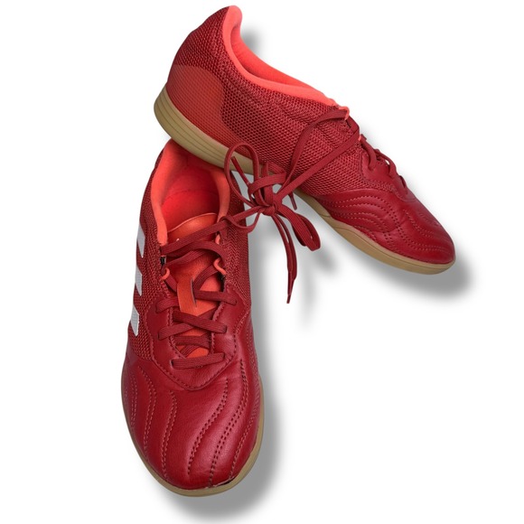 EUC Adidas Copa Sense.3 Indoor Soccer Junior Shoes Red White Mens Sz 6 FY6157 - Picture 6 of 16